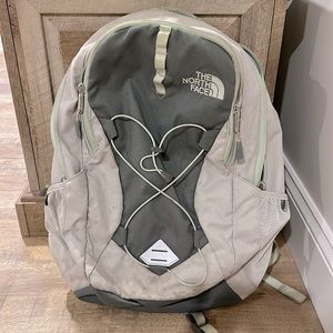 The North Face Jester backpack grey white mint